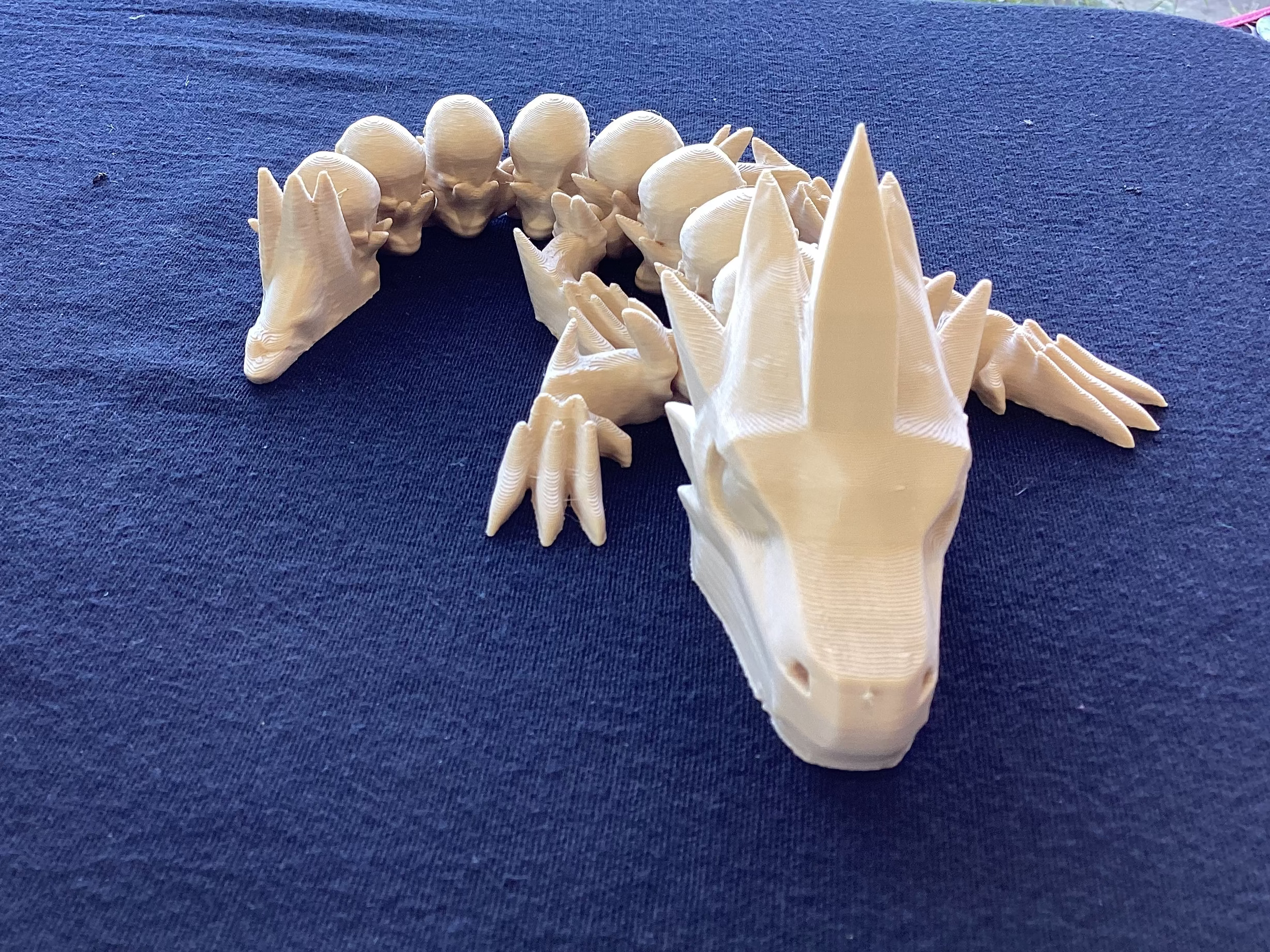 Bone Crystal dragon with skulls