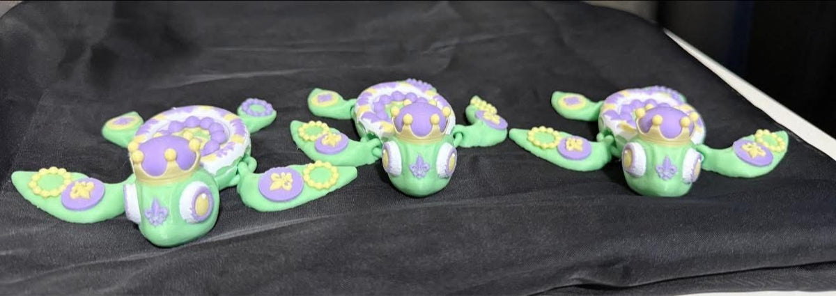Mardi Gras turtle