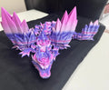 Dragon with roses and wing