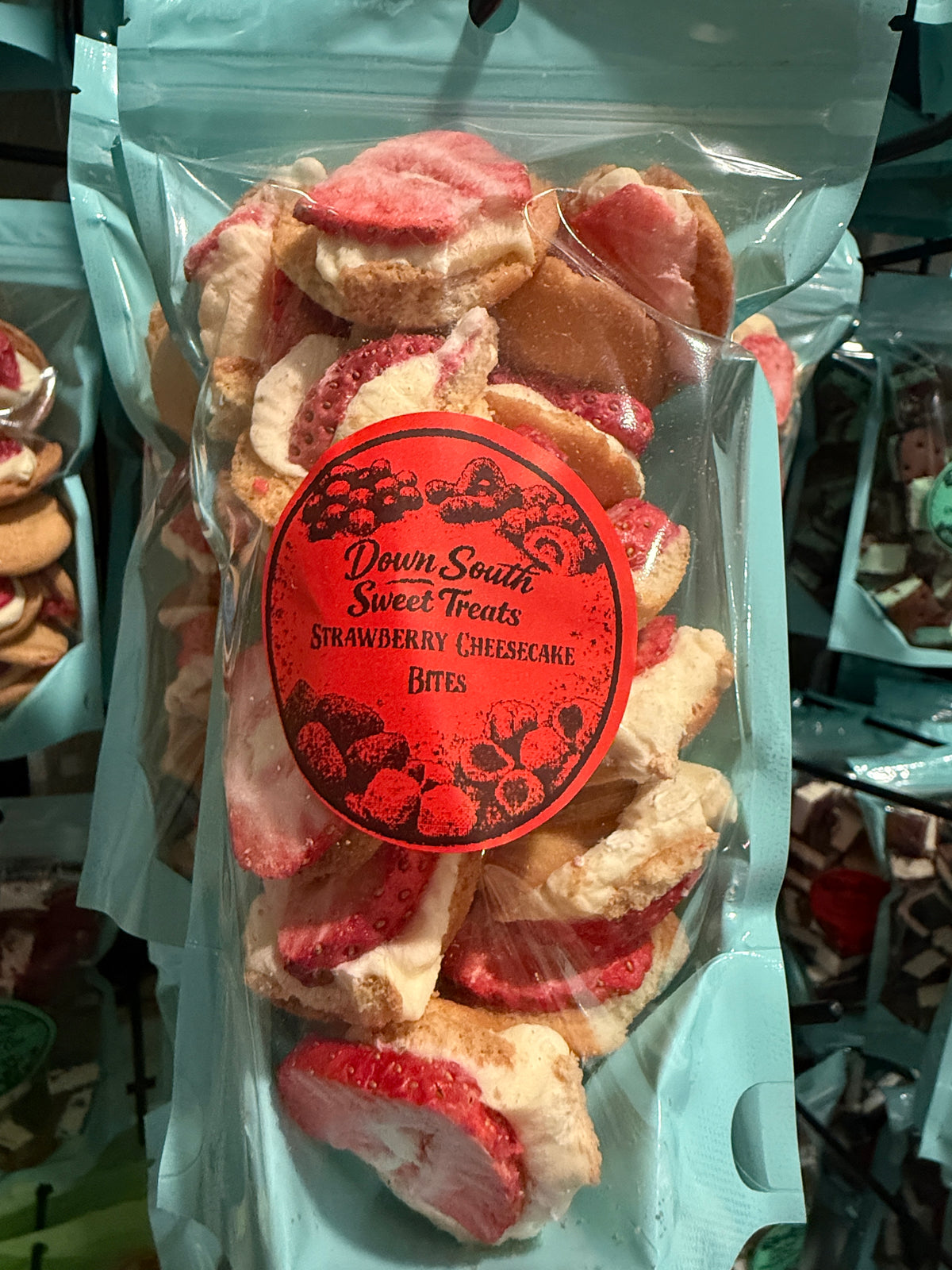 Strawberry cheesecake bites